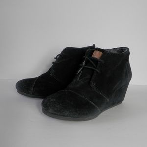 Toms Desert Wedge Ankle Booties